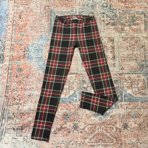 CREWCUTS Holiday Christmas Tartan Plaid Stretch Cotton Leggings Girls 12 NWOT - Picture 6 of 7